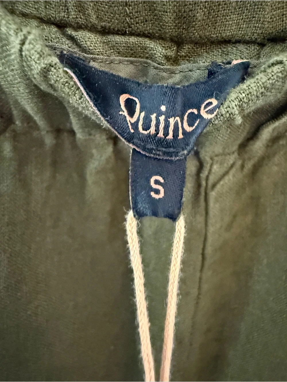 Quince Women's 100% European Linen Pants - 25 / Martini Olive / S
